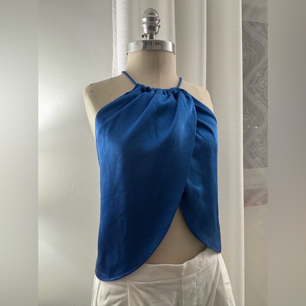 AKIRA Royal Blue Crossover Camisole